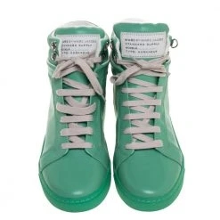 Marc Jacobs Green Leather High Top Sneakers Size 40 For Women -Marc Jacobs shop luxury women marc jacobs new shoes p318831 004