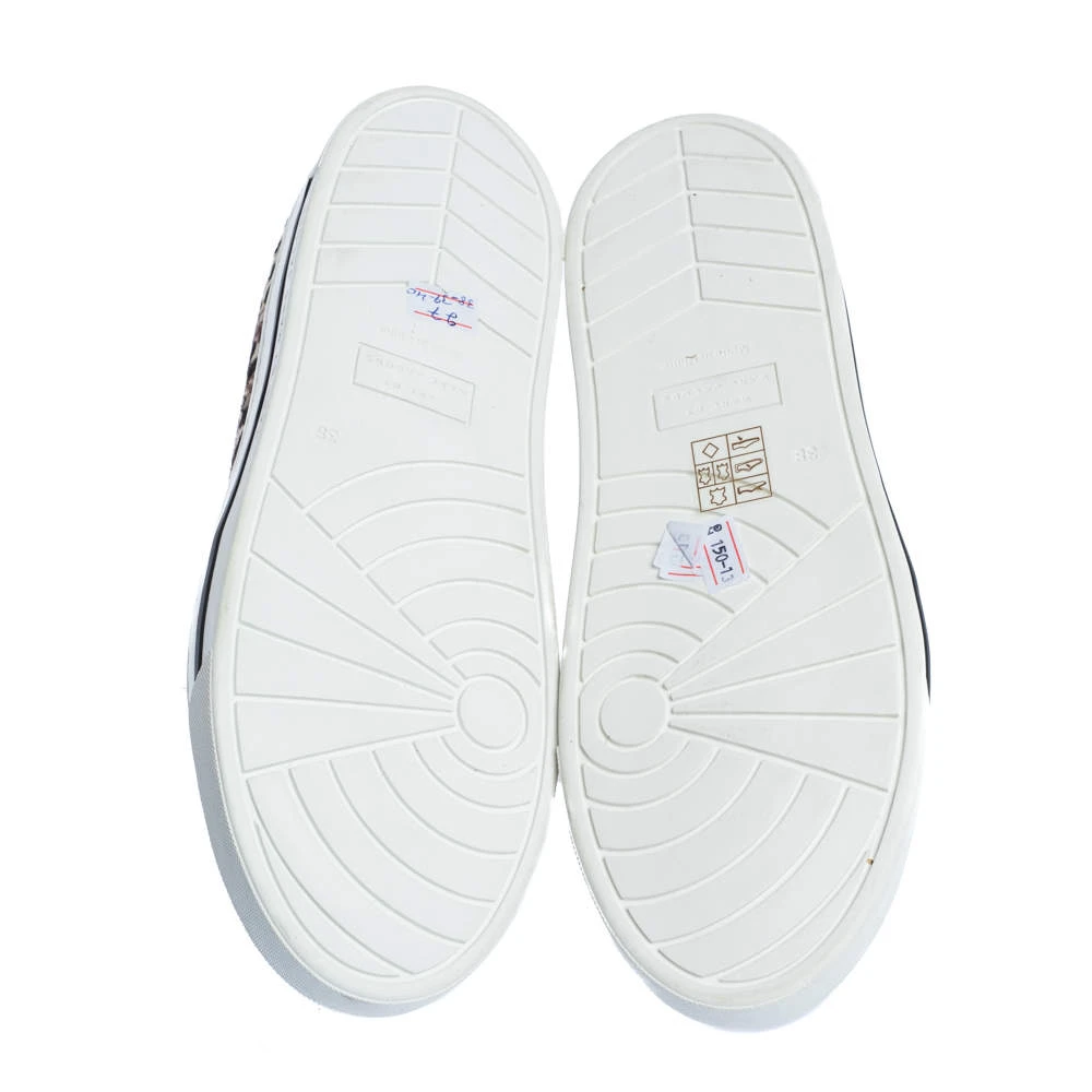 Marc Jacobs Black/Brown Animal Print Pony Hair And Patent High Top Sneakers Size 38 For Women 6 Marc Jacobs Black/Brown Animal Print Pony Hair And Patent High Top Sneakers Size 38 For Women - Image 6