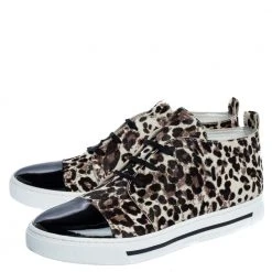 Marc Jacobs Black/Brown Animal Print Pony Hair And Patent High Top Sneakers Size 38 For Women 11 Marc Jacobs Black/Brown Animal Print Pony Hair And Patent High Top Sneakers Size 38 For Women -Marc Jacobs shop luxury women marc jacobs new shoes p320223 007