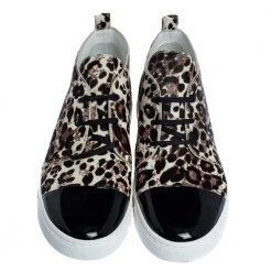 Marc Jacobs Black/Brown Animal Print Pony Hair And Patent High Top Sneakers Size 38 For Women 10 Marc Jacobs Black/Brown Animal Print Pony Hair And Patent High Top Sneakers Size 38 For Women -Marc Jacobs shop luxury women marc jacobs new shoes p320223 009