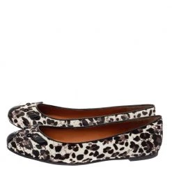 Marc Jacobs Brown/Black Animal Print Calf Hair Mouse Ballet Flats Size 37 For Women -Marc Jacobs shop luxury women marc jacobs new shoes p329376 007