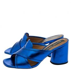 Marc Jacobs Electric Blue Leather Aurora Mules Size 37 For Women 11 Marc Jacobs Electric Blue Leather Aurora Mules Size 37 For Women -Marc Jacobs shop luxury women marc jacobs new shoes p366428 006