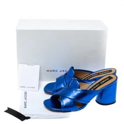Marc Jacobs Electric Blue Leather Aurora Mules Size 37 For Women 15 Marc Jacobs Electric Blue Leather Aurora Mules Size 37 For Women -Marc Jacobs shop luxury women marc jacobs new shoes p366428 007
