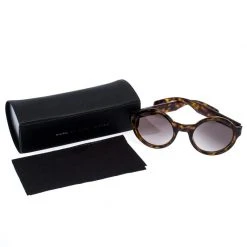 Marc By Marc Jacobs Brown Tortoise V08HA Round Sunglasses For Women -Marc Jacobs shop luxury women marc jacobs used accessories p255921 006