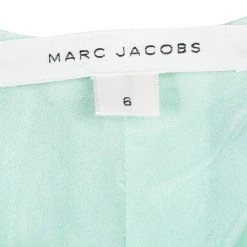 Marc Jacobs Green Floral Printed Crepe High Waist Wide Leg Pants M For Women 9 Marc Jacobs Green Floral Printed Crepe High Waist Wide Leg Pants M For Women -Marc Jacobs shop luxury women marc jacobs used clothes p105888 0005