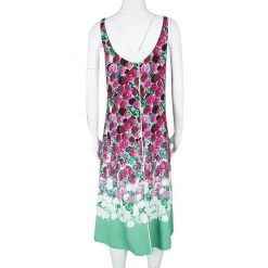 Marc Jacobs Mint Green Contrast Carnation Print Sleeveless Midi Dress M For Women -Marc Jacobs shop luxury women marc jacobs used clothes p105904 0003