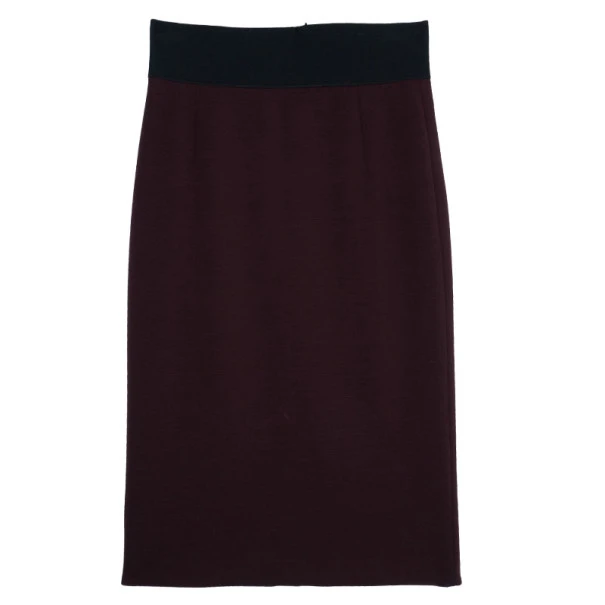 Marc Jacobs Burgundy High Waist Wool Skirt S For Women 1 Marc Jacobs Burgundy High Waist Wool Skirt S For Women