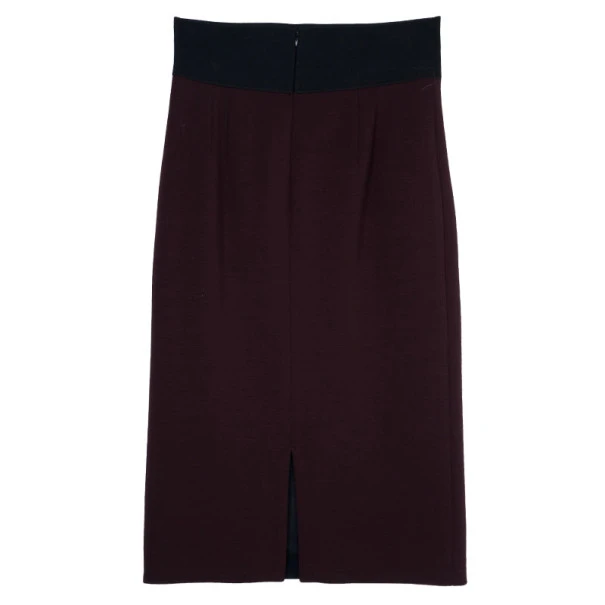Marc Jacobs Burgundy High Waist Wool Skirt S For Women 4 Marc Jacobs Burgundy High Waist Wool Skirt S For Women - Image 4