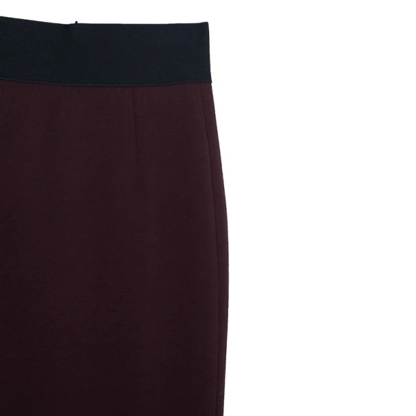 Marc Jacobs Burgundy High Waist Wool Skirt S For Women 6 Marc Jacobs Burgundy High Waist Wool Skirt S For Women - Image 6