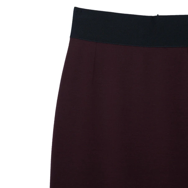 Marc Jacobs Burgundy High Waist Wool Skirt S For Women 9 Marc Jacobs Burgundy High Waist Wool Skirt S For Women - Image 9