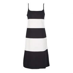 Marc Jacobs Monochrome Colorblock Cotton Mohair Blend Sleeveless Dress S For Women
