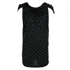 Marc Jacobs Black Embellished Knit Tie Detail Tunic XS For Women