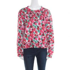 Marc Jacobs Multicolor Floral Print Sweatshirt M For Women