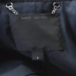Marc Jacobs Indigo Twill Wool Patch Pocket Detail Belted Jacket M For Women 10 Marc Jacobs Indigo Twill Wool Patch Pocket Detail Belted Jacket M For Women -Marc Jacobs shop luxury women marc jacobs used clothes p181271 005