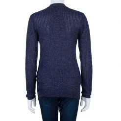 Marc Jacobs Blue Metallic Cardigan M For Women -Marc Jacobs shop luxury women marc jacobs used clothes p41414 003