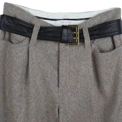 Marc Jacobs Grey Wool Wide Leg Belted Trousers M For Women 11 Marc Jacobs Grey Wool Wide Leg Belted Trousers M For Women -Marc Jacobs shop luxury women marc jacobs used clothes p63953 003