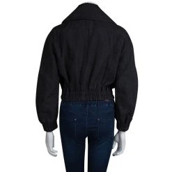 Marc Jacobs Grey Linen Zip Front Cropped Jacket M For Women 8 Marc Jacobs Grey Linen Zip Front Cropped Jacket M For Women -Marc Jacobs shop luxury women marc jacobs used clothes p77506 003