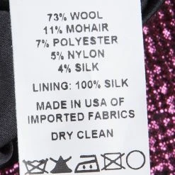 Marc Jacobs Metallic Pink Wool Trousers XL For Women -Marc Jacobs shop luxury women marc jacobs used clothes p79670 006