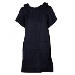 Marc Jacobs Black Ruffle Neck Dress M For Women
