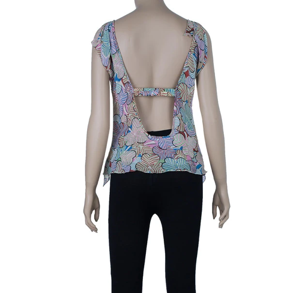 Marc Jacobs Silk Ruffle Trimmed Top XS For Women 3 Marc Jacobs Silk Ruffle Trimmed Top XS For Women - Image 3