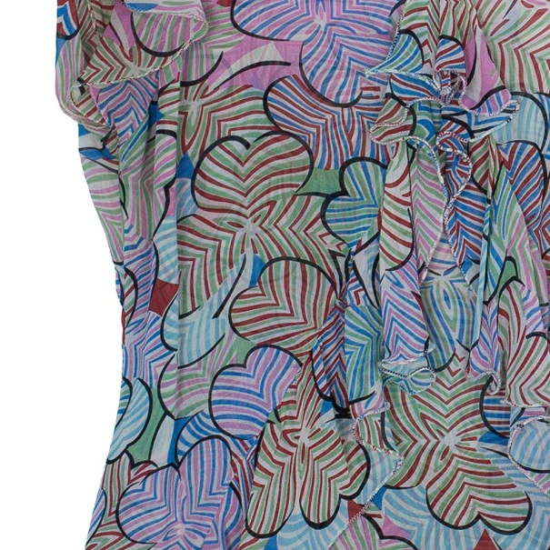 Marc Jacobs Silk Ruffle Trimmed Top XS For Women 5 Marc Jacobs Silk Ruffle Trimmed Top XS For Women - Image 5