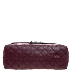 Marc Jacobs Burgundy Quilted Leather Baroque Shoulder Bag For Women -Marc Jacobs shop luxury women marc jacobs used handbags p102185 006
