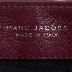 Marc Jacobs Burgundy Quilted Leather Baroque Shoulder Bag For Women -Marc Jacobs shop luxury women marc jacobs used handbags p102185 008