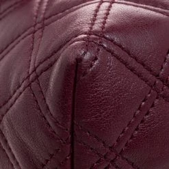 Marc Jacobs Burgundy Quilted Leather Baroque Shoulder Bag For Women -Marc Jacobs shop luxury women marc jacobs used handbags p102185 010