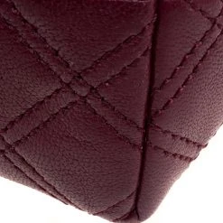 Marc Jacobs Burgundy Quilted Leather Baroque Shoulder Bag For Women -Marc Jacobs shop luxury women marc jacobs used handbags p102185 013