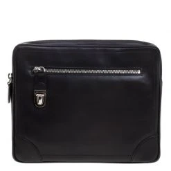 Marc Jacobs Black Leather Clutch For Women