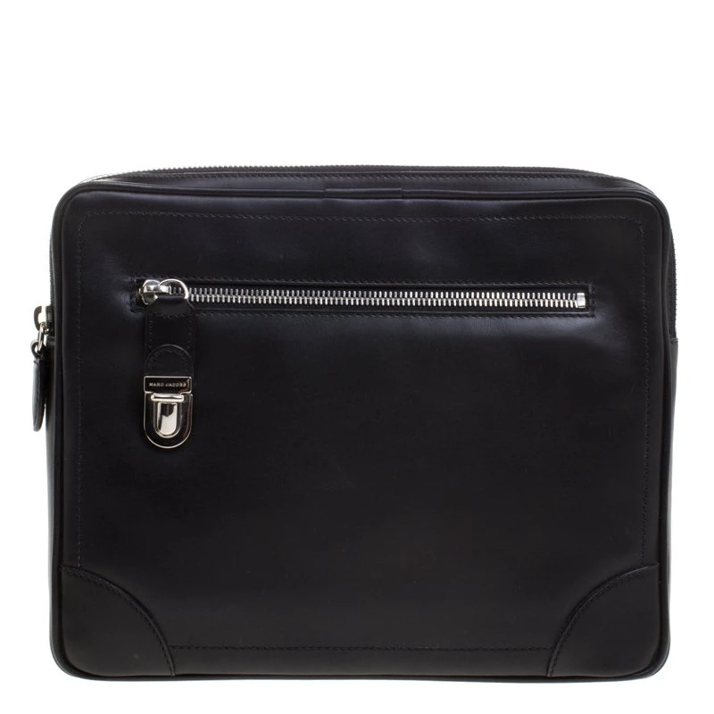Marc Jacobs Black Leather Clutch For Women 1 Marc Jacobs Black Leather Clutch For Women