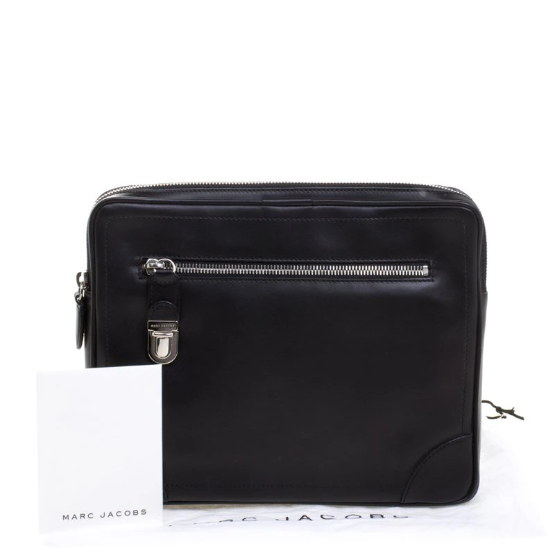 Marc Jacobs Black Leather Clutch For Women 9 Marc Jacobs Black Leather Clutch For Women - Image 9