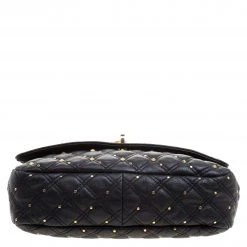 Marc Jacobs Black Leather Stardust Beat Shoulder Bag For Women -Marc Jacobs shop luxury women marc jacobs used handbags p110010 006 scaled