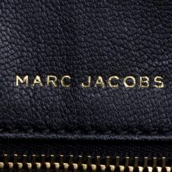 Marc Jacobs Black Leather Stardust Beat Shoulder Bag For Women -Marc Jacobs shop luxury women marc jacobs used handbags p110010 008