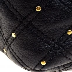 Marc Jacobs Black Leather Stardust Beat Shoulder Bag For Women -Marc Jacobs shop luxury women marc jacobs used handbags p110010 010