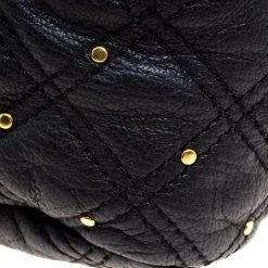 Marc Jacobs Black Leather Stardust Beat Shoulder Bag For Women -Marc Jacobs shop luxury women marc jacobs used handbags p110010 011