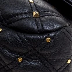 Marc Jacobs Black Leather Stardust Beat Shoulder Bag For Women -Marc Jacobs shop luxury women marc jacobs used handbags p110010 012
