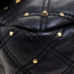 Marc Jacobs Black Leather Stardust Beat Shoulder Bag For Women -Marc Jacobs shop luxury women marc jacobs used handbags p110010 013