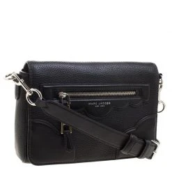 Marc Jacobs Black Leather Small Haze Shoulder Bag For Women -Marc Jacobs shop luxury women marc jacobs used handbags p112119 0003