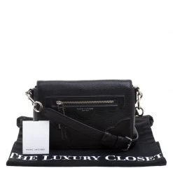 Marc Jacobs Black Leather Small Haze Shoulder Bag For Women -Marc Jacobs shop luxury women marc jacobs used handbags p112119 0009