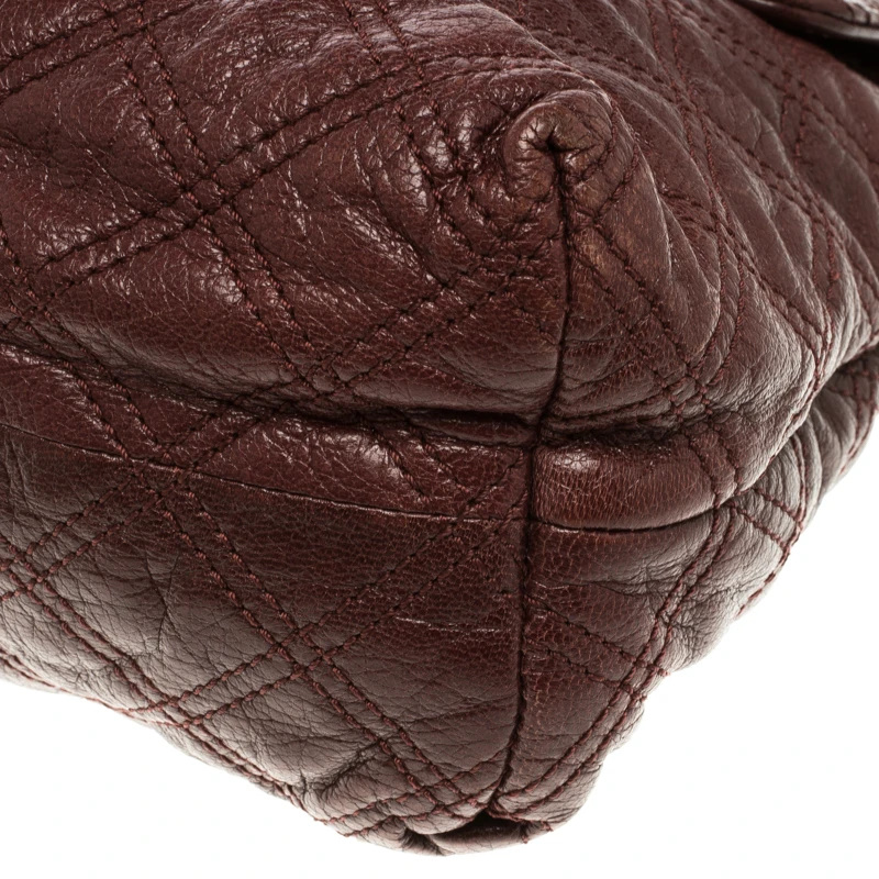 Marc Jacobs Burgundy Quilted Leather The XL Shoulder Bag For Women 12 Marc Jacobs Burgundy Quilted Leather The XL Shoulder Bag For Women - Image 12
