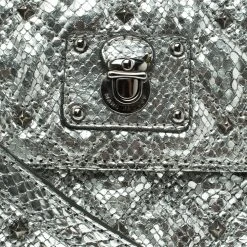 Marc Jacobs Silver Quilted Python Embossed Leather Crossbody Bag For Women 15 Marc Jacobs Silver Quilted Python Embossed Leather Crossbody Bag For Women -Marc Jacobs shop luxury women marc jacobs used handbags p123992 0005