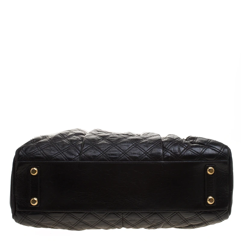 Marc Jacobs Black Quilted Leather Satchel For Women 6 Marc Jacobs Black Quilted Leather Satchel For Women - Image 6