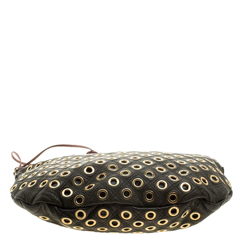 Marc Jacobs Green Leather Eyelet Nomad Shoulder Bag For Women 6 Marc Jacobs Green Leather Eyelet Nomad Shoulder Bag For Women - Image 6