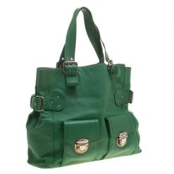 Marc Jacobs Green Leather Stella Tote For Women -Marc Jacobs shop luxury women marc jacobs used handbags p139462 0003