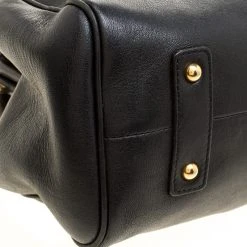 Marc Jacobs Black Leather Stam Satchel For Women -Marc Jacobs shop luxury women marc jacobs used handbags p146702 0010