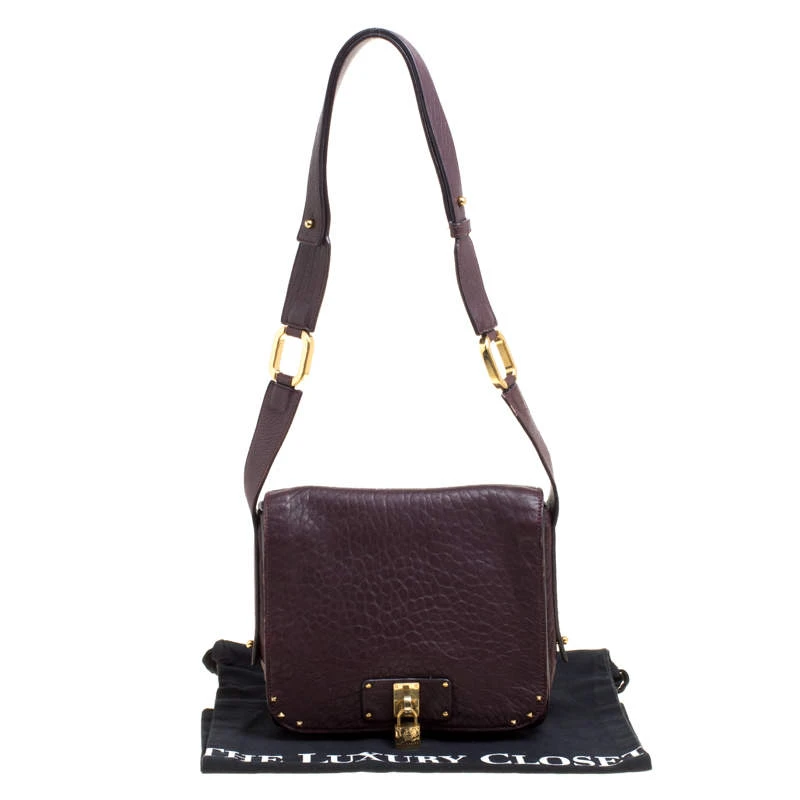Marc Jacobs Dark Burgundy Leather Crossbody Bag For Women 9 Marc Jacobs Dark Burgundy Leather Crossbody Bag For Women - Image 9