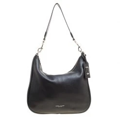 Marc Jacobs Black Leather Ghotham Hobo For Women