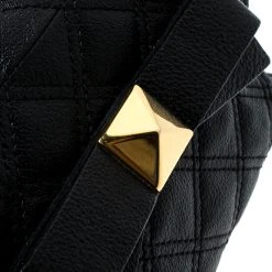 Marc Jacobs Black Quilted Coated Canvas Bow Shoulder Bag For Women 15 Marc Jacobs Black Quilted Coated Canvas Bow Shoulder Bag For Women -Marc Jacobs shop luxury women marc jacobs used handbags p165048 007