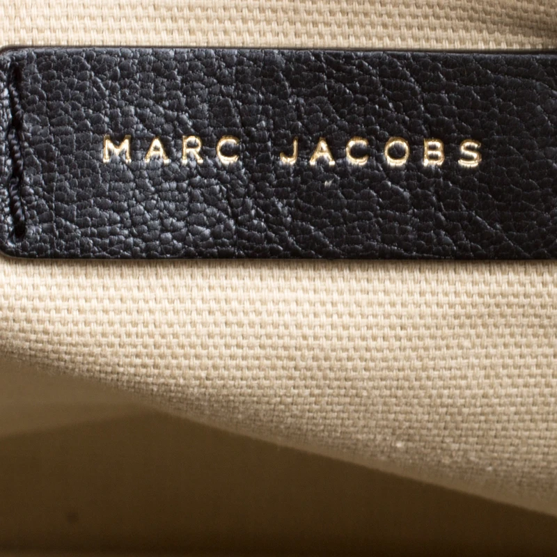 Marc Jacobs Black Leather Wellington Fulton Top Handle Bag For Women 8 Marc Jacobs Black Leather Wellington Fulton Top Handle Bag For Women - Image 8